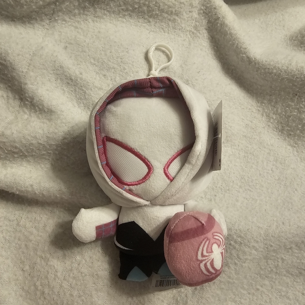 Marvel Spiderverse Gwen Stacy Plush Bag Clip
